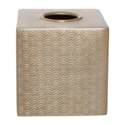 Allegra Aluminium Tissue Box - Gold