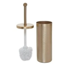 Allegra Etched Detail Toilet Brush - Gold