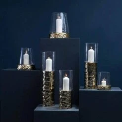 Martele Medium Hurricane Gold Candle Holder 12 Martele Medium Hurricane Gold Candle Holder -Taskers Sale Shop 60011948 3