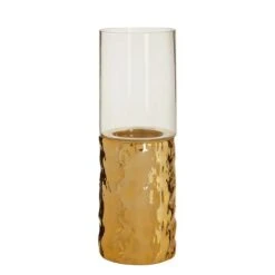 Martele Small Pillar Candle Holder - Gold -Taskers Sale Shop 60011950