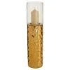 Martele Large Pillar Candle Holder - Gold
