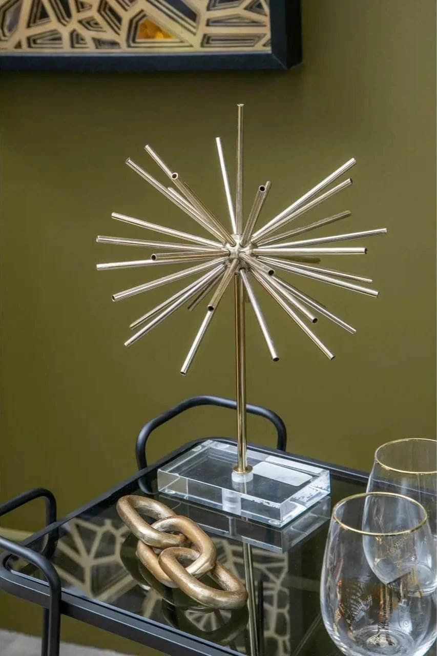 Prato Small Gold Aluminium Chain Sculpture 3 Prato Small Gold Aluminium Chain Sculpture