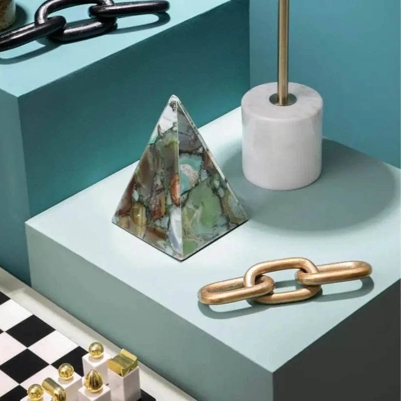 Prato Small Gold Aluminium Chain Sculpture 9 Prato Small Gold Aluminium Chain Sculpture - Image 7