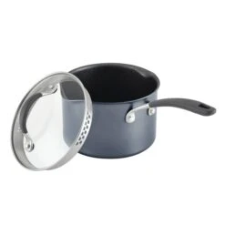 Circulon ScratchDefense Non-Stick Straining Saucepan & Lid - 18cm 18 Circulon ScratchDefense Non-Stick Straining Saucepan & Lid - 18cm -Taskers Sale Shop 60012501 MEYERCIRCULONSCRATCHDEFENSEA1SERIESSTRAININGSAUCEPAN18CM2.8L8183310