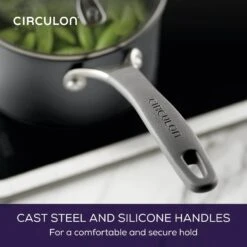 Circulon ScratchDefense Non-Stick Straining Saucepan & Lid - 18cm 23 Circulon ScratchDefense Non-Stick Straining Saucepan & Lid - 18cm -Taskers Sale Shop 60012501 MEYERCIRCULONSCRATCHDEFENSEA1SERIESSTRAININGSAUCEPAN18CM2.8L818333