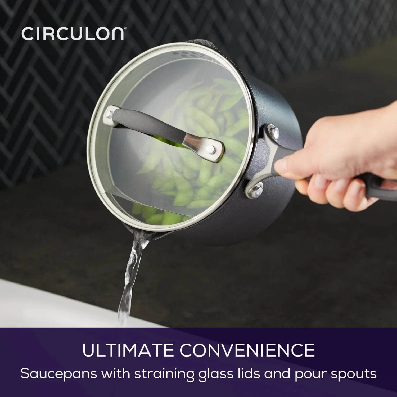 Circulon ScratchDefense Non-Stick Straining Saucepan & Lid - 18cm 12 Circulon ScratchDefense Non-Stick Straining Saucepan & Lid - 18cm - Image 10