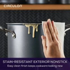 Circulon ScratchDefense Extreme Non-Stick Stockpot & Lid - 24cm 21 Circulon ScratchDefense Extreme Non-Stick Stockpot & Lid - 24cm -Taskers Sale Shop 60012502 MEYERCIRCULONSCRATCHDEFENSEA1SERIESSTOCKPOT 24CM7.6L818344