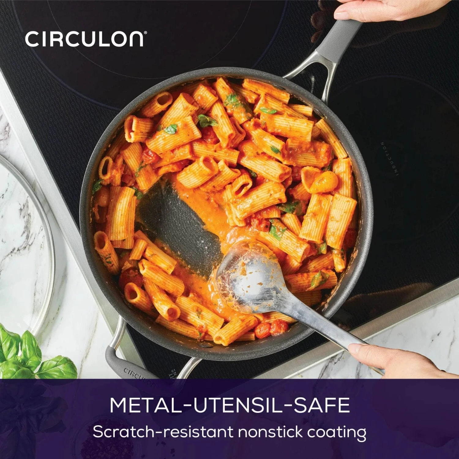 Citculon ScratchDefense Extreme Non-Stick Sauté Pan & Lid - 28cm 8 Citculon ScratchDefense Extreme Non-Stick Sauté Pan & Lid - 28cm - Image 6