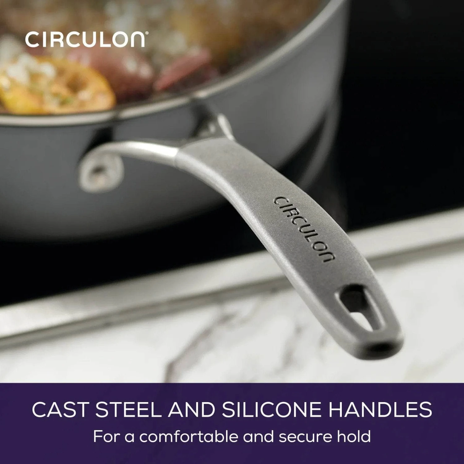 Citculon ScratchDefense Extreme Non-Stick Sauté Pan & Lid - 28cm 7 Citculon ScratchDefense Extreme Non-Stick Sauté Pan & Lid - 28cm - Image 5