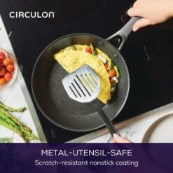Circulon ScratchDefense Extreme Non-Stick Induction Frying Pan - 25cm 19 Circulon ScratchDefense Extreme Non-Stick Induction Frying Pan - 25cm -Taskers Sale Shop 60012504 MEYERCIRCULONSCRATCHDEFENSEA1SERIESSKILLET25.4CM818362