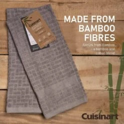 Cuisinart Bamboo Tea Towel 2 Pack - Light Grey -Taskers Sale Shop 60012529 4