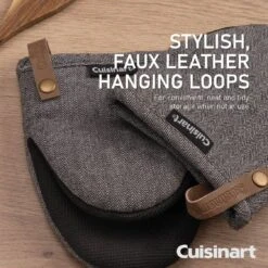 Cuisinart Neoprene Mini Mitts -Herringbone Charcoal -Taskers Sale Shop 60012556 2