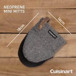 Cuisinart Neoprene Mini Mitts -Herringbone Charcoal -Taskers Sale Shop 60012556 4