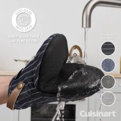Cuisinart Neoprene Mini Mitts - Denim Pin Stripe 13 Cuisinart Neoprene Mini Mitts - Denim Pin Stripe -Taskers Sale Shop 60012558 3