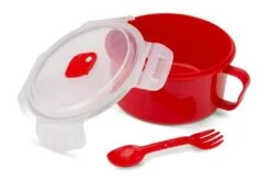 Good2Heat Microwave Bowl With Spork 13 Good2Heat Microwave Bowl With Spork -Taskers Sale Shop 60012563 MEYERGOOD2HEATPLUSMICROWAVECOOKWAREBOWLWITHSPORK900ML4304