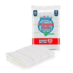 Minky Anti-Bacterial Cleaning Clothes - 3 Pack