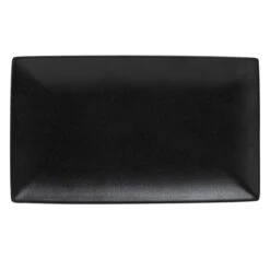 Caviar Black Rectangle Platter - 27.5 X 16cm