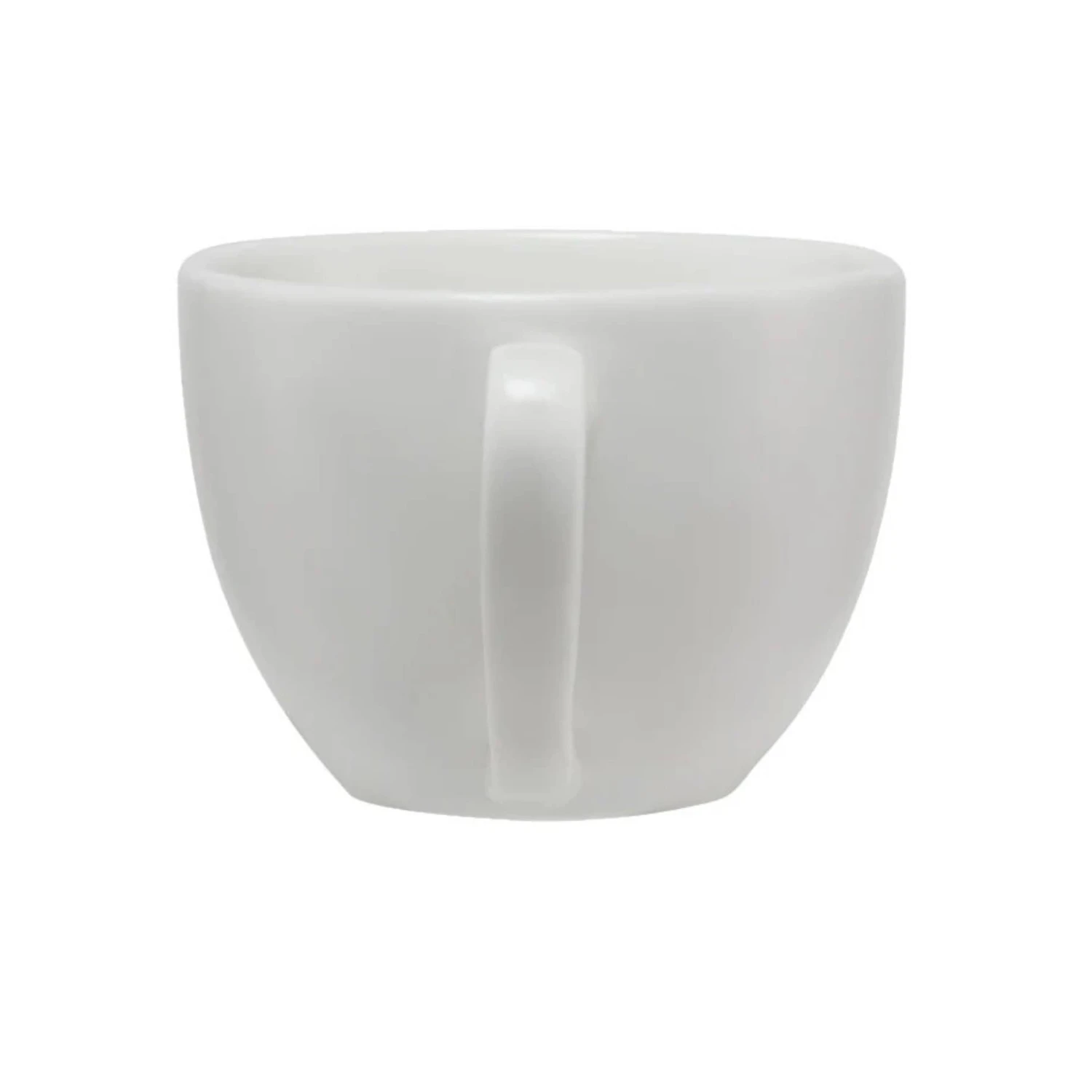 Basics Coupe Demi Cup & Saucer - White 4 Basics Coupe Demi Cup & Saucer - White - Image 2
