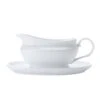 Gravy Boat & Saucer - White 2 Gravy Boat & Saucer - White -Taskers Sale Shop 60012919