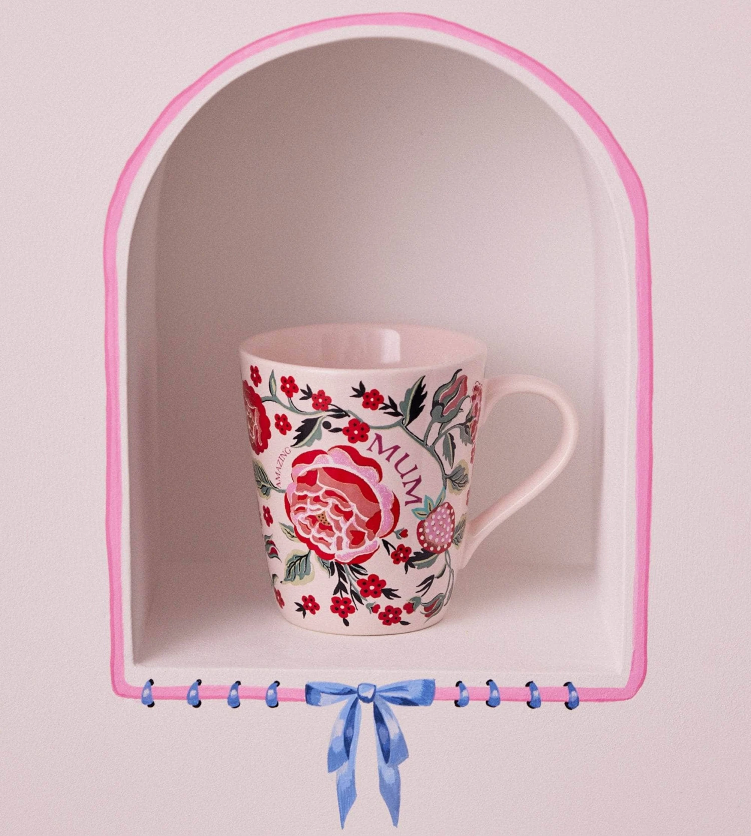 Cath Kidston Amazing Mum Strawberry Garden Mug 3 Cath Kidston Amazing Mum Strawberry Garden Mug