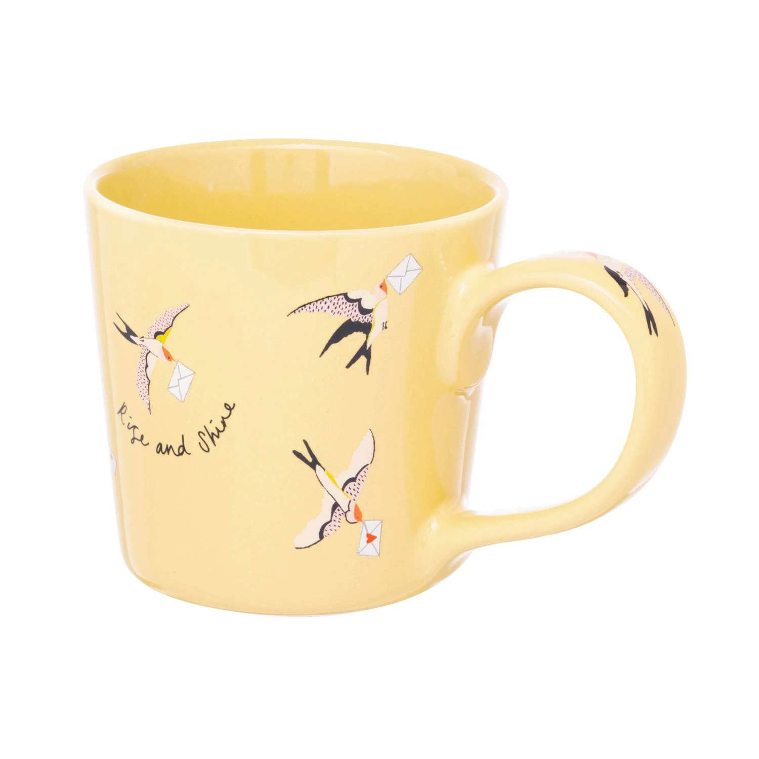 Cath Kidston Love Birds Dolly Mug - Yellow 4 Cath Kidston Love Birds Dolly Mug - Yellow - Image 2