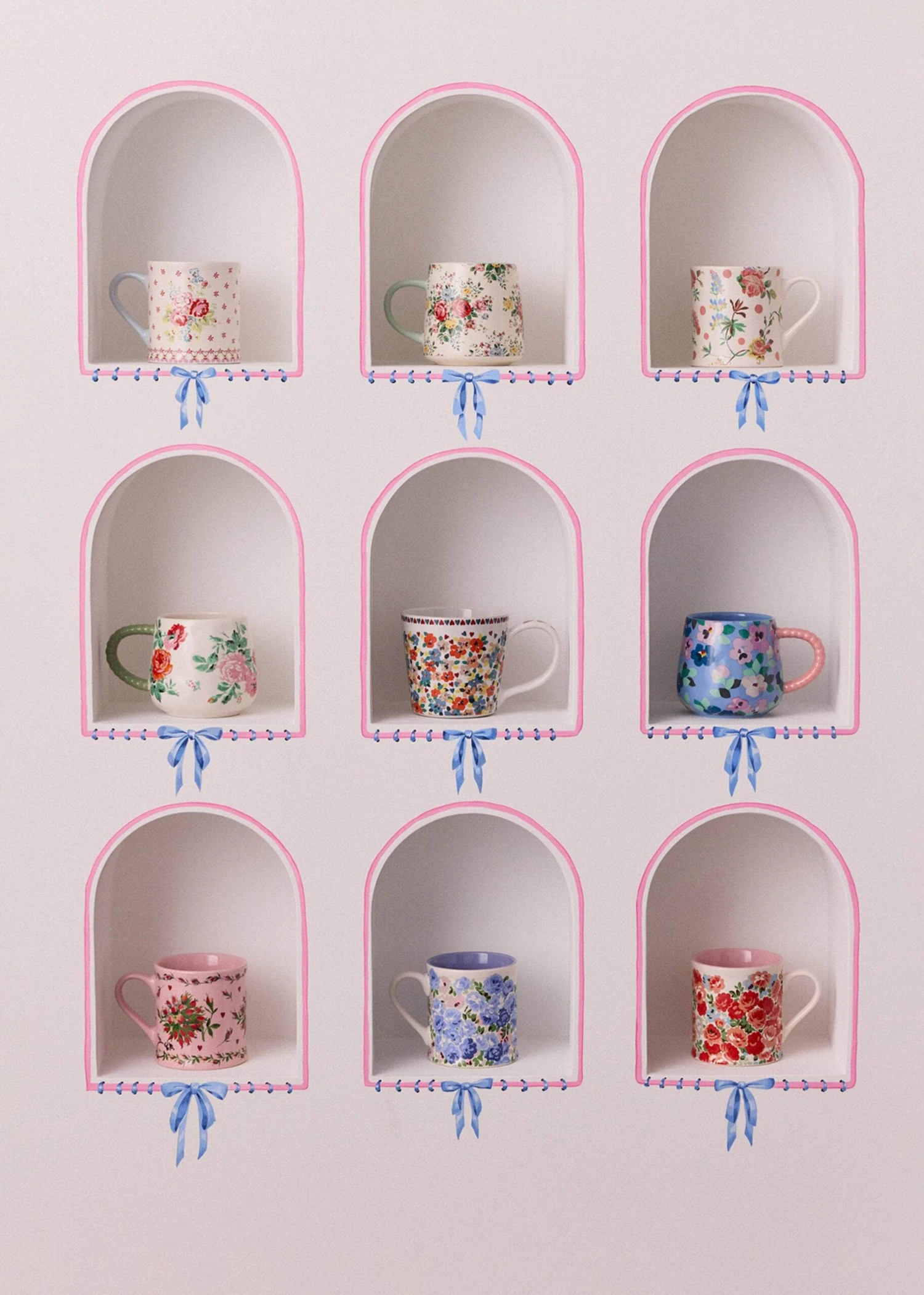 Cath Kidston Forever Rose Mollie Mug - Pink 7 Cath Kidston Forever Rose Mollie Mug - Pink - Image 5