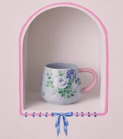 Cath Kidston Blue Rose Twisted Handle Mug