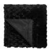 Sculpted Faux Rabbit Throw - Black 2 Sculpted Faux Rabbit Throw - Black -Taskers Sale Shop 60013434 MALINI PM KOOCHIKOO SCULPTED FAUX RABBIT PM 130X170 BLACK