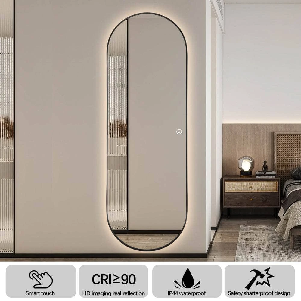 LED Double Arch Mirror - Black 5 LED Double Arch Mirror - Black - Image 3