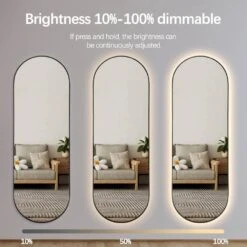 LED Double Arch Mirror - Black 10 LED Double Arch Mirror - Black -Taskers Sale Shop 60013443 3