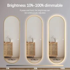 LED Double Arch Mirror - Gold -Taskers Sale Shop 60013444 3