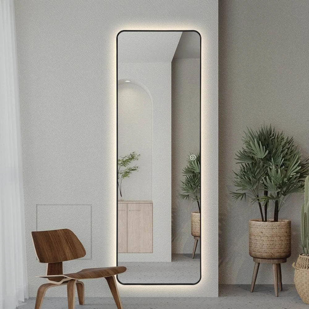 LED Rectangle Mirror - Black 3 LED Rectangle Mirror - Black