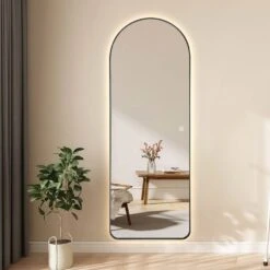 LED Arch Mirror - Black