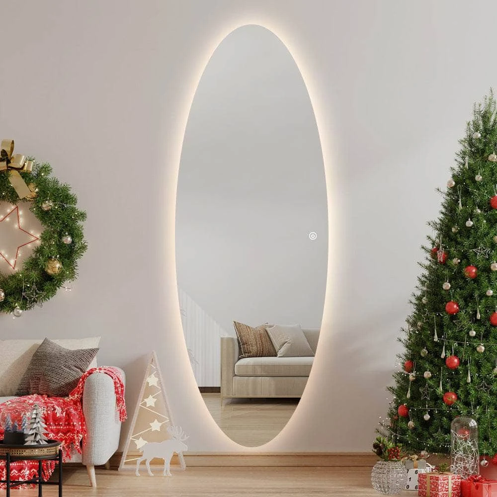 LED Oval Mirror - Gold 4 LED Oval Mirror - Gold - Image 2