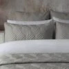 Lisbon Geometric Pillow Sham Pair- Soft Grey -Taskers Sale Shop 60013470