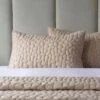 Porto Geometric Pillow Sham Pair - Latte 1 Porto Geometric Pillow Sham Pair - Latte -Taskers Sale Shop 60013477