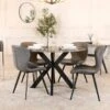 Athena Round Table & 4 Chairs 1 Athena Round Table & 4 Chairs -Taskers Sale Shop 60013582