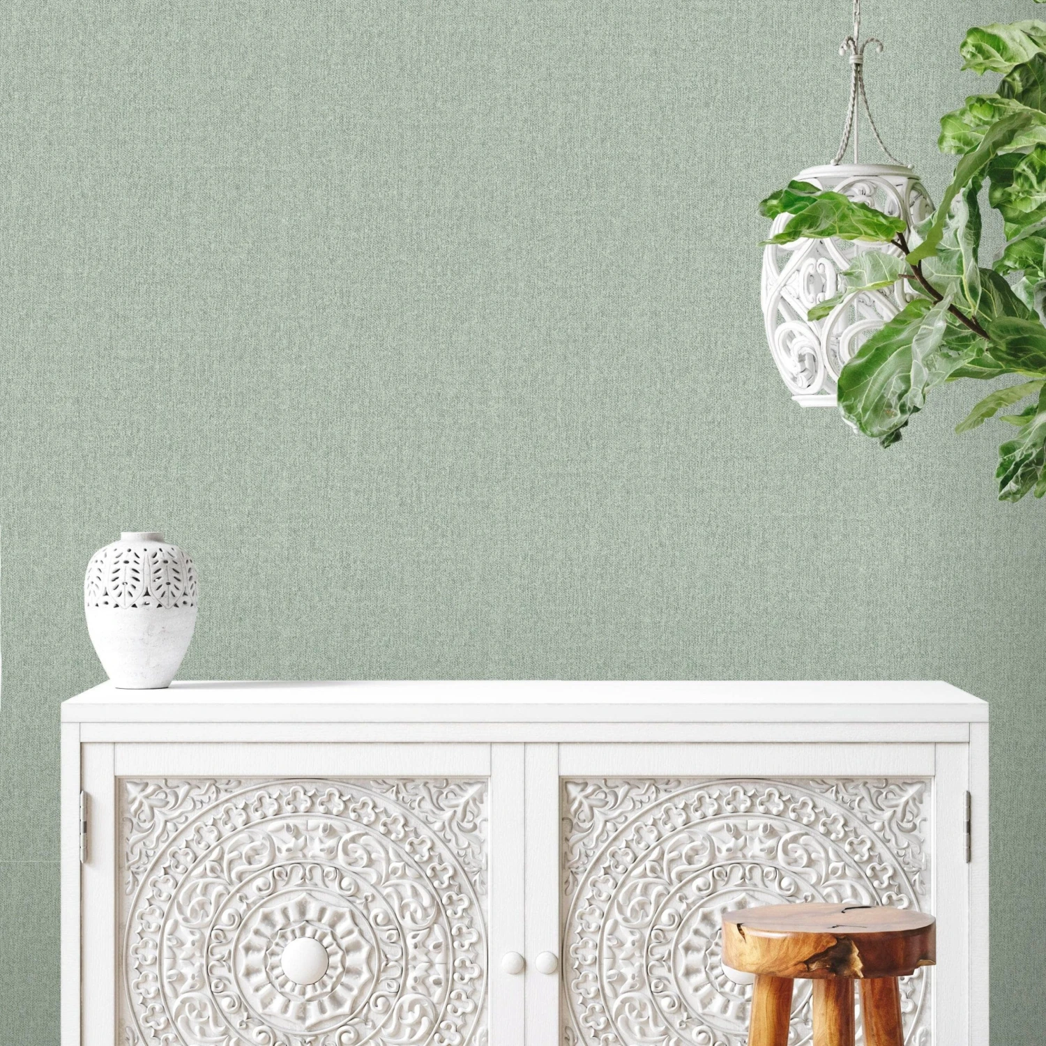 Rasch Fiji Sage Linen Wallpaper - 316124 5 Rasch Fiji Sage Linen Wallpaper - 316124 - Image 3