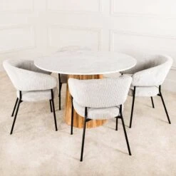 Westbourne Round Table & 4 Calgary Chairs 17 Westbourne Round Table & 4 Calgary Chairs -Taskers Sale Shop 60013810 5