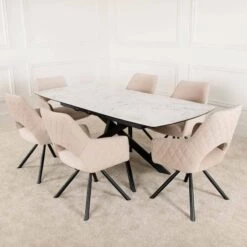 Santiago Extending Table & 6 Paris Chairs 21 Santiago Extending Table & 6 Paris Chairs -Taskers Sale Shop 60014049 2