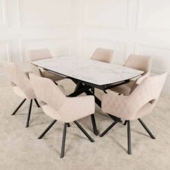 Santiago Extending Table & 6 Paris Chairs 22 Santiago Extending Table & 6 Paris Chairs -Taskers Sale Shop 60014049 3