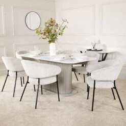 Reed Dining Table & 6 Calgary Chairs