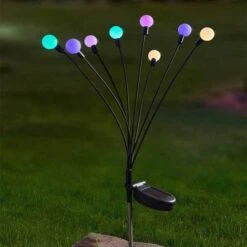 8 Stem Solar Stake Light - Multicoloured