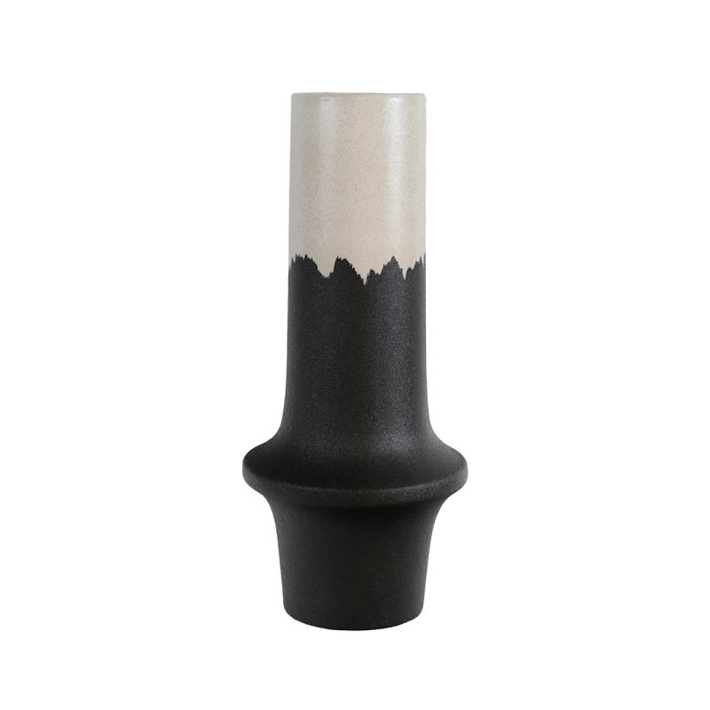 Black & White Ceramic Vase - 45cm 5 Black & White Ceramic Vase - 45cm - Image 3