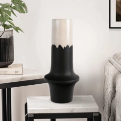 Black & White Ceramic Vase - 45cm