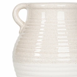 Beige & White Ribbed Ceramic Vase - 26cm 9 Beige & White Ribbed Ceramic Vase - 26cm -Taskers Sale Shop 60014136 LINAVS493 00 BGWHBEIGEANDWHITERIBBEDCERAMICVASE26CM2