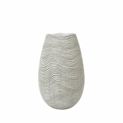 White & Brown Vase - 30cm 10 White & Brown Vase - 30cm -Taskers Sale Shop 60014142 LINAVS481 M0 WHBRWHITEANDBROWNPOLYRESINVASE30CM