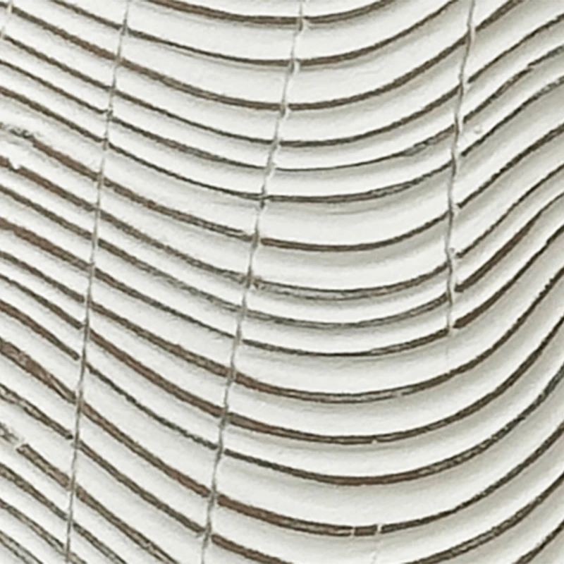 White & Brown Vase - 30cm 5 White & Brown Vase - 30cm - Image 3