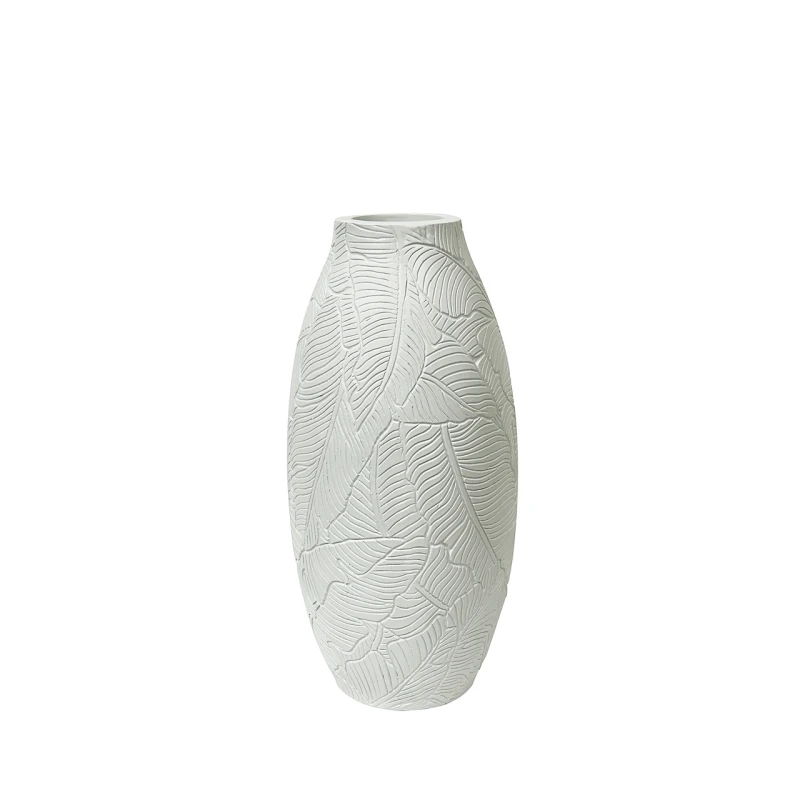 White Leaves Vase - 32cm 5 White Leaves Vase - 32cm - Image 3