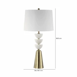 Marble & Antique Brass Table Lamp 15 Marble & Antique Brass Table Lamp -Taskers Sale Shop 600141626